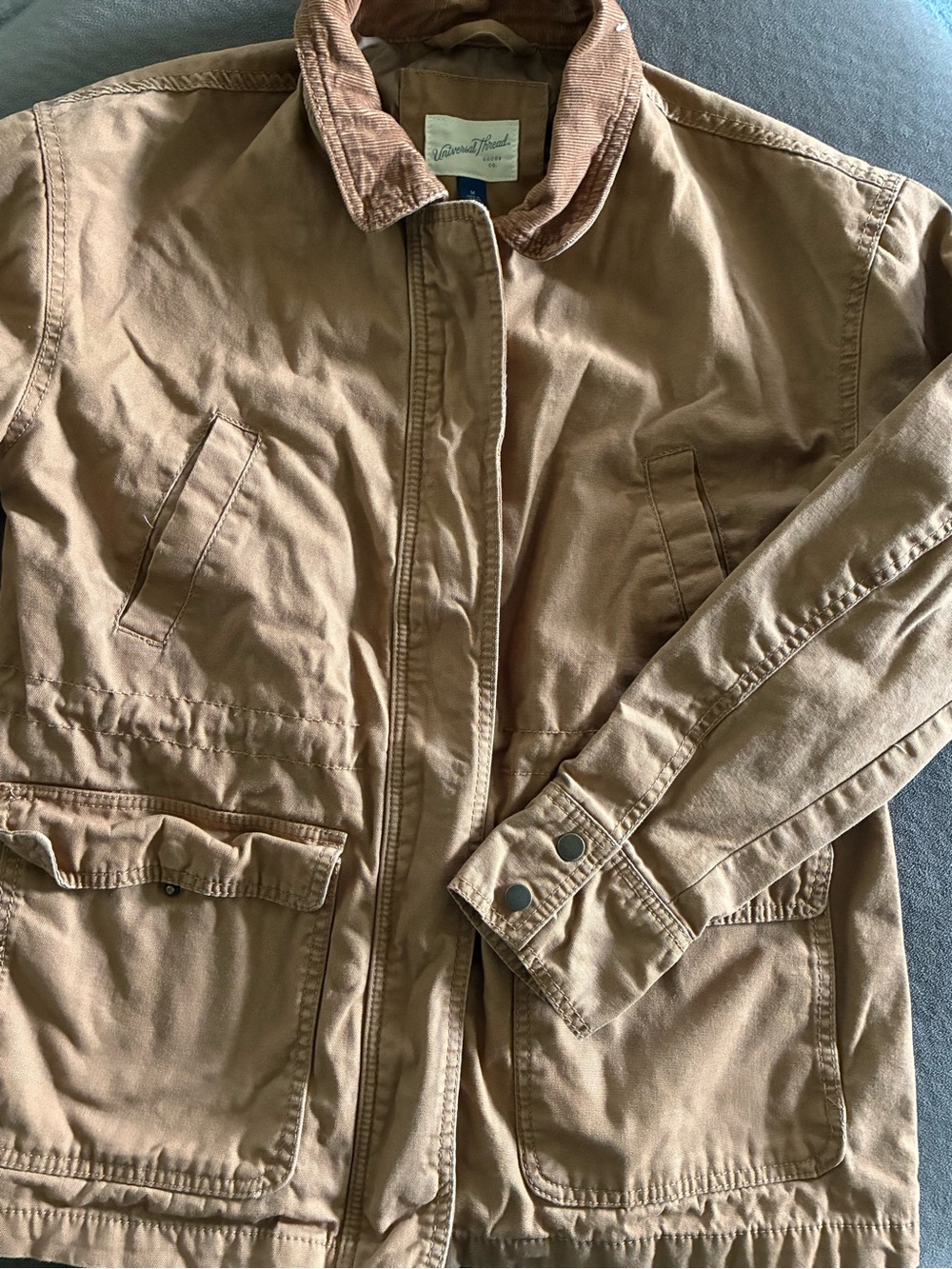 Universal Thread Tan Corduroy-Collar Utility Jacket Medium
